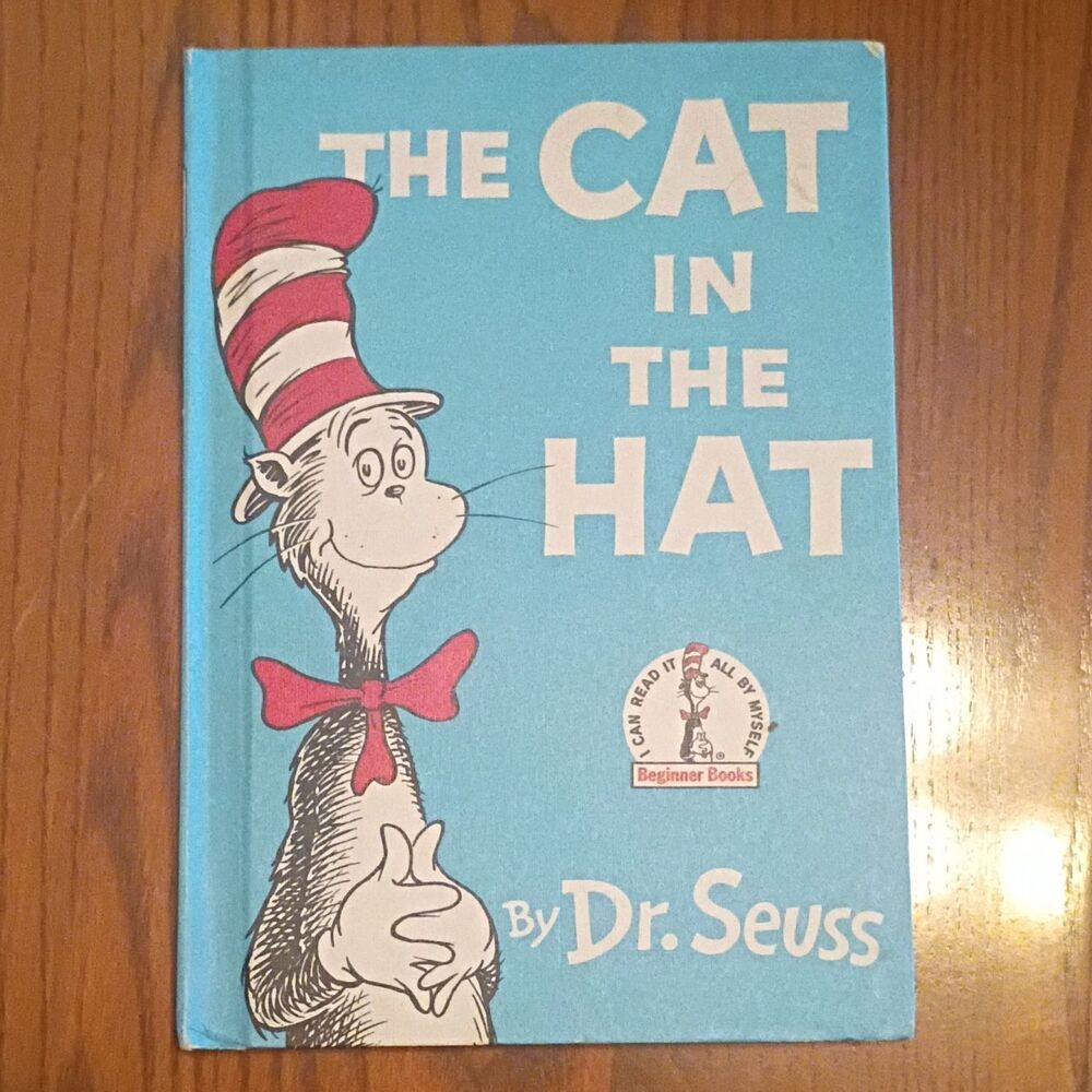 The Cat in the Hat Dr. Seuss Beginner Books Hardcover Book Club Random House